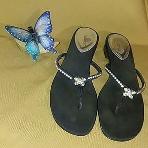 PALOVIO RHINESTONE SANDALS ~SZ. 8 1/2